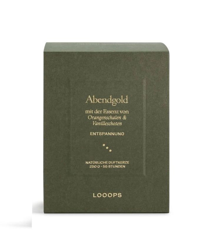 Abendgold Duftkerze Limitierte Winteredition Verpackung