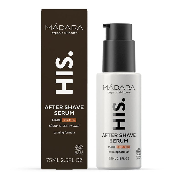 Mádara HIS After Shave Serum - Flasche mit Verpackung