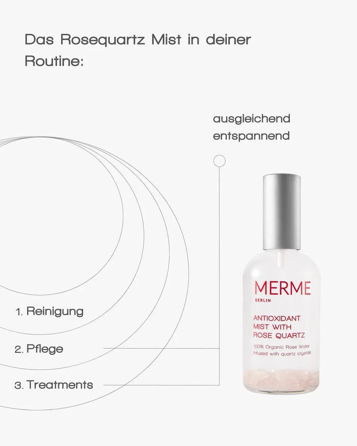 Merme Berlin Antioxidant Mist with Rose Quartz - Routine