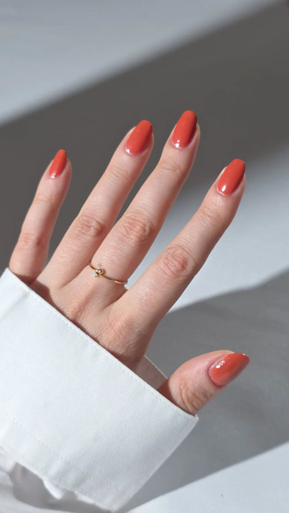 Pumpkin Pie Nagellack - lackierte Nägel