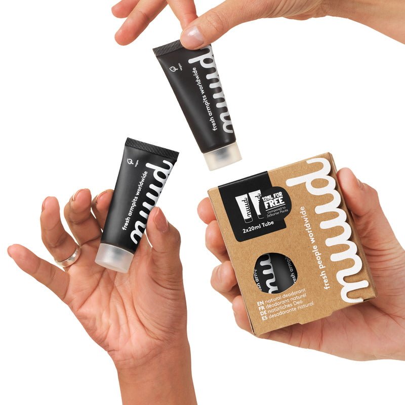 The Nuud Deodorant Black two Deodorants