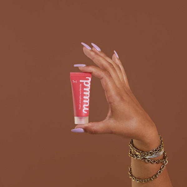 The Carefree Deodorant in hand