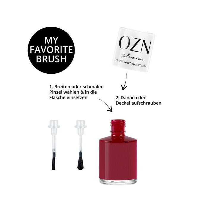 OZN Nagellack Jule my favorite brush