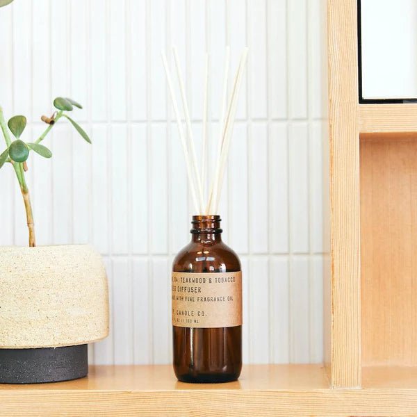 P.F. Candle Co. No. 04 Teakwood & Tobacco Reed Diffuser Mood