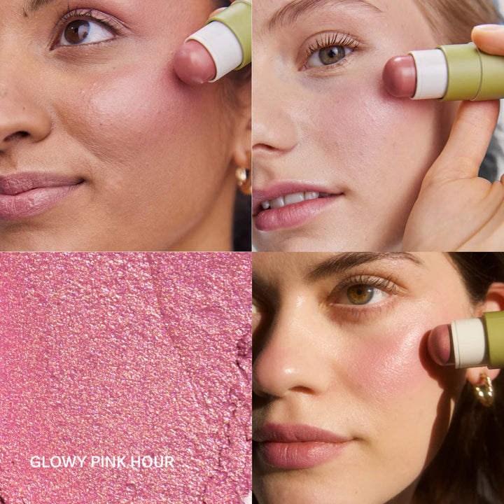 Blush Balm Glowy Blush Pink Hour Look