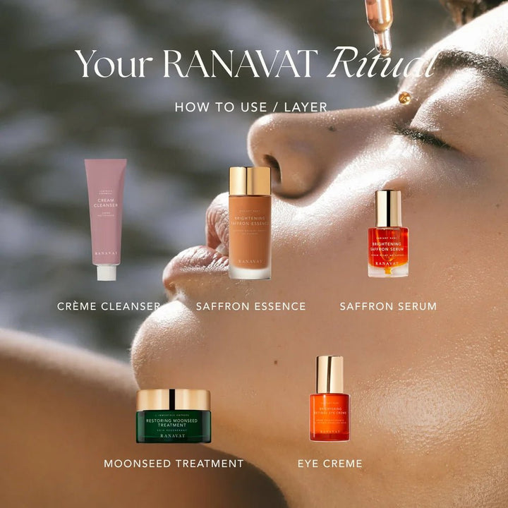 Ranavat Brightening Saffron Essence - Anwendung Reihenfolge