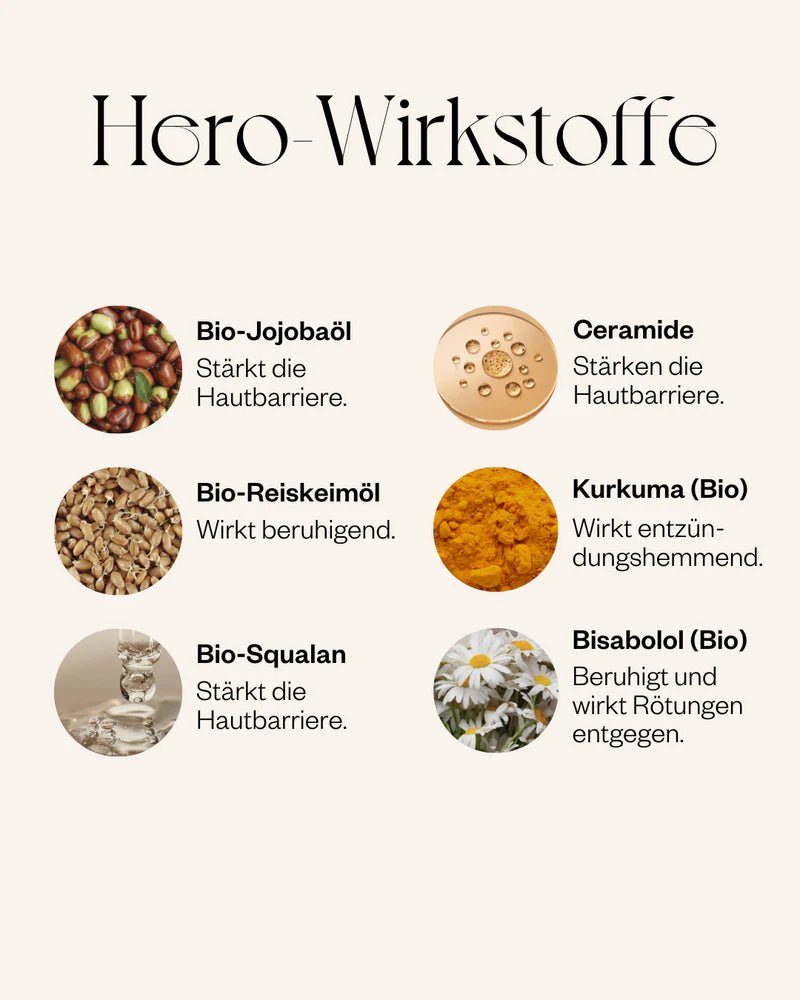 Ruhi The Ceramide Oil Serum Cleanser Hero Wirkstoffe