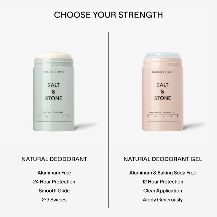 Natural Deodorant Extra Strength Bergamot & Hinoki or Gel?