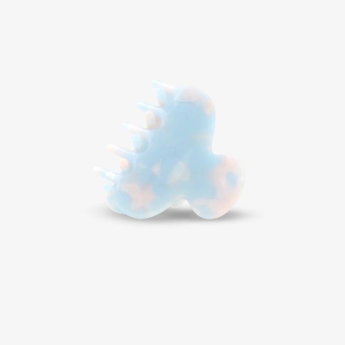 Crop Cloudy Blue Haarklammer Bottom View