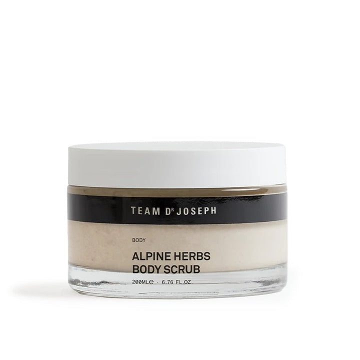 Team Dr Joseph Alpine Herbs Body Scrub - Tiegel Freisteller