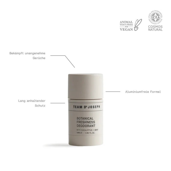 Team Dr. Joseph Botanical Freshness Deodorant - Vorteile