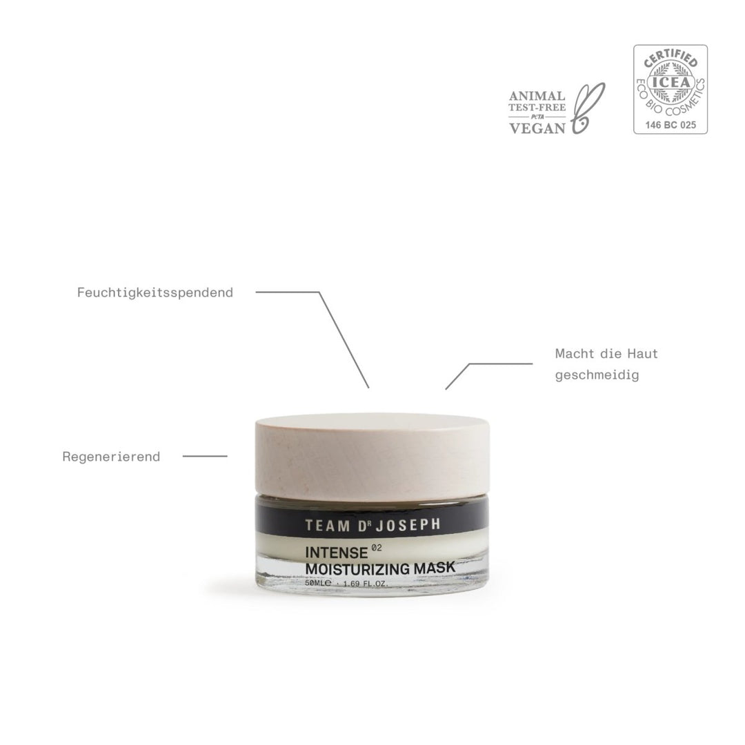 Team Dr. Joseph Intense Moisturizing Mask - Vorteile