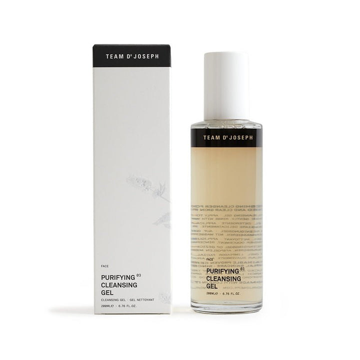 Team Dr. Joseph Purifying Cleansing Gel - Freisteller mit Verpackung