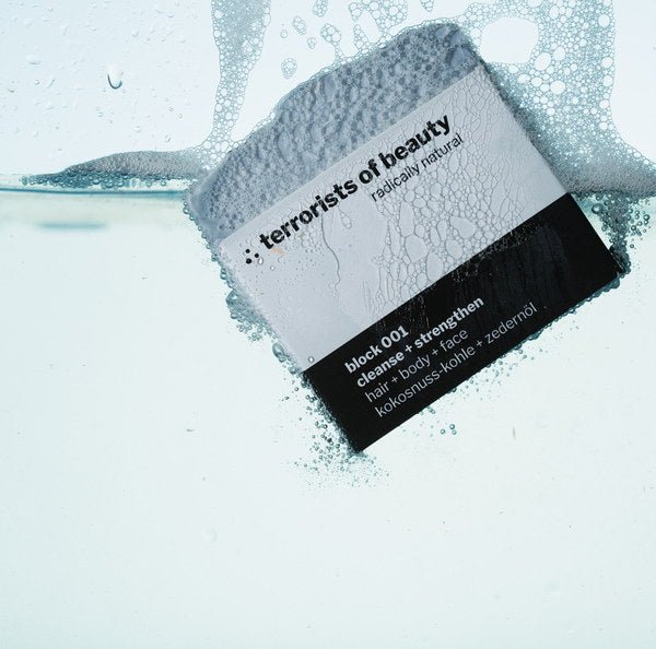Terrorists Of Beauty Blockseife 001 | Cleanse + Strengthen 100 g