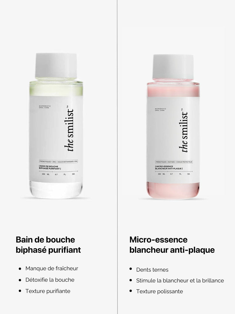 Whitening Anti-Plaque Micro-Essence vs Mundwasser