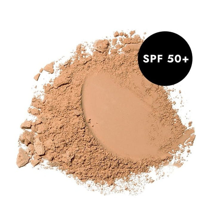 Und Gretel Wolken Refillable SPF 50+ Compact Powder - Tanned 03 Swatch