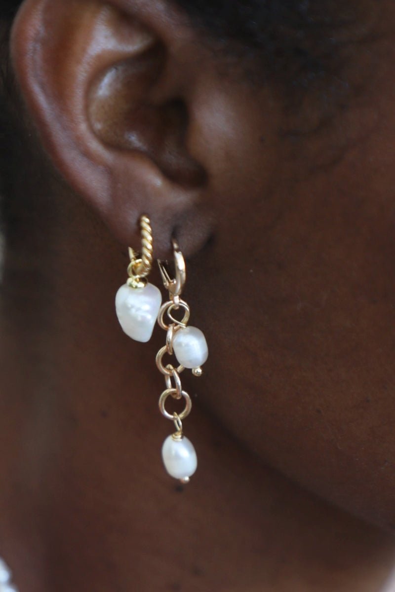 Waekura Deia Earrings - Model Close-up