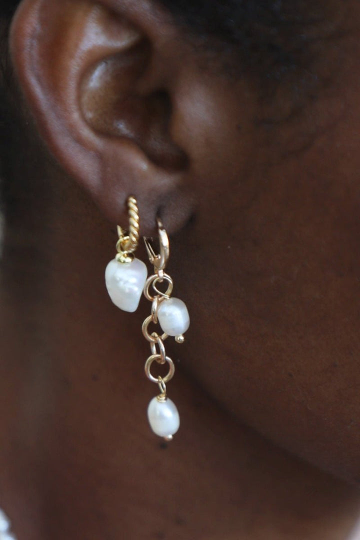 Waekura Deia Earrings - Model Close-up