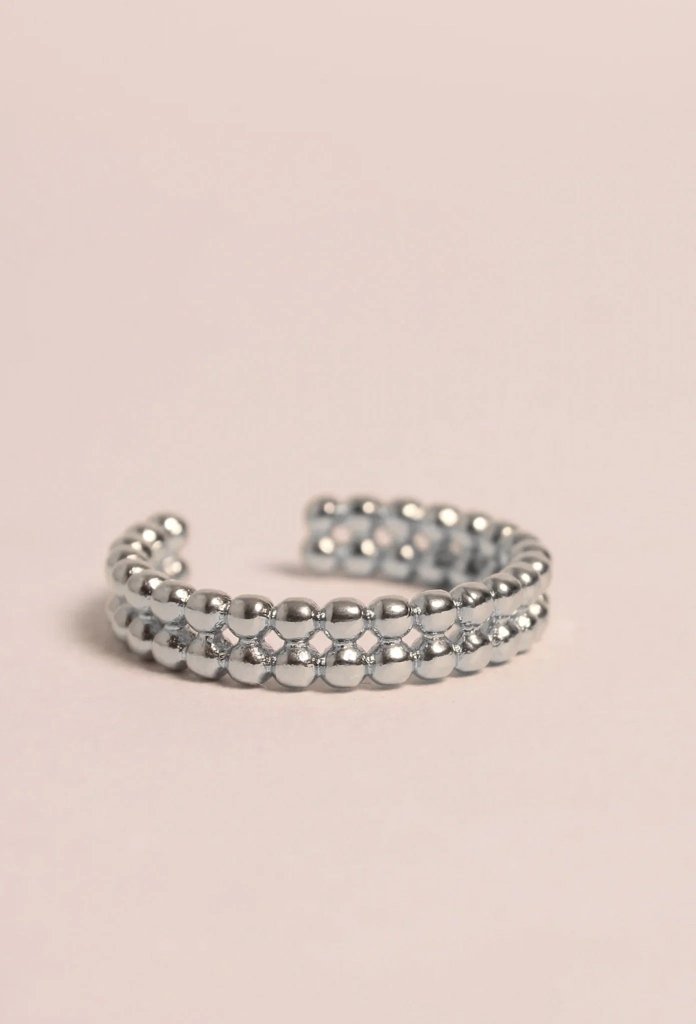 Waekura Florine Ring Palladium - beiger Hintergrund