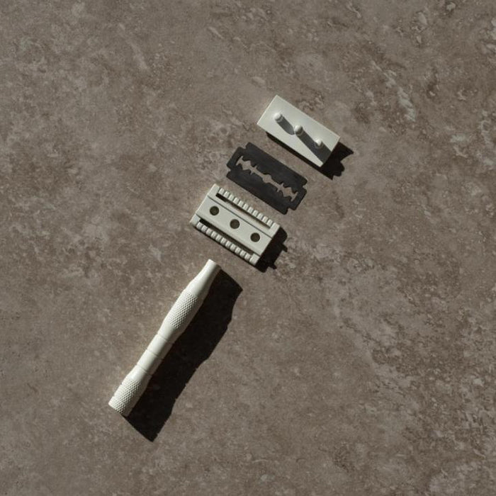 Well Kept Safety Razor Dusty Rose - exploded