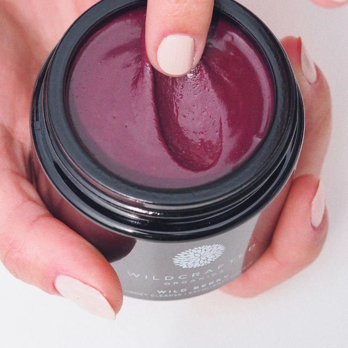 Wild Berry Cleanser | Masque - open Jar