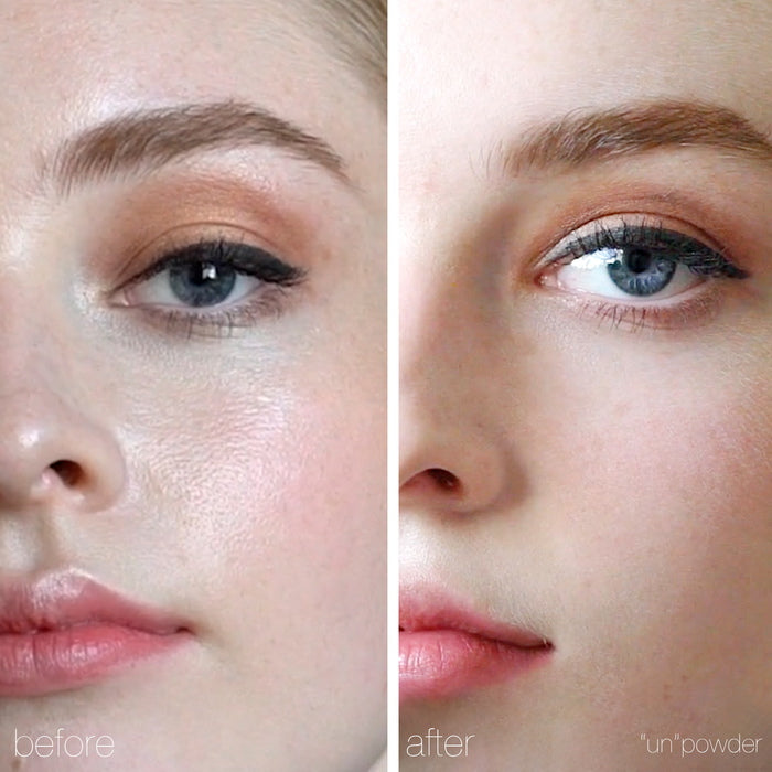 RMS Beauty Tinted "Un" Powder in 3 Farben Before After