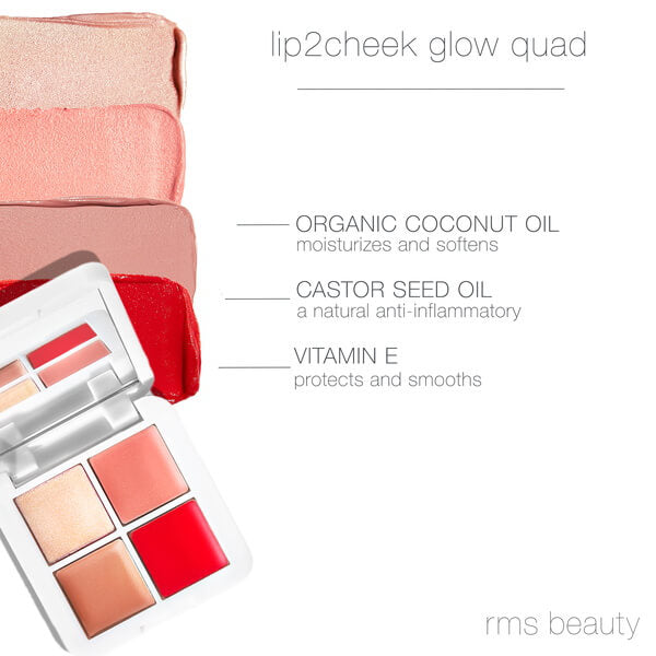 RMS Beauty Lip2Cheek Glow Quad | Make-up Palette Ingredients