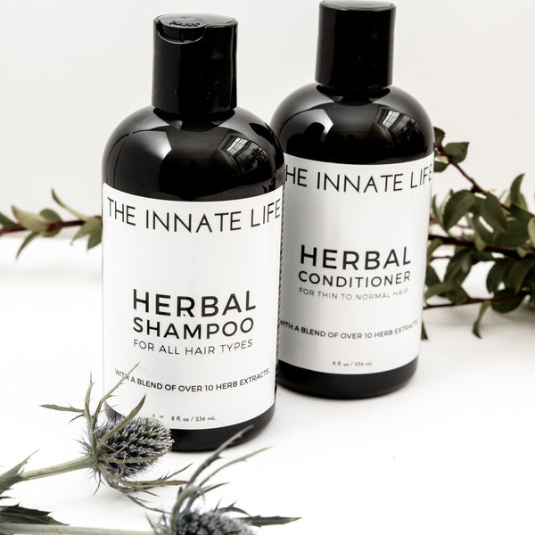 The Innate Life Herbal Conditioner für Thin to Normal Hair and Shampoo