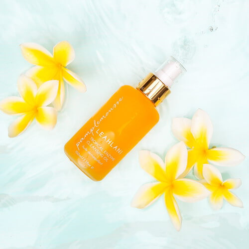 Leahlani Pamplemousse Tropical Enzyme Cleansing Oil with Plumeria Flowers