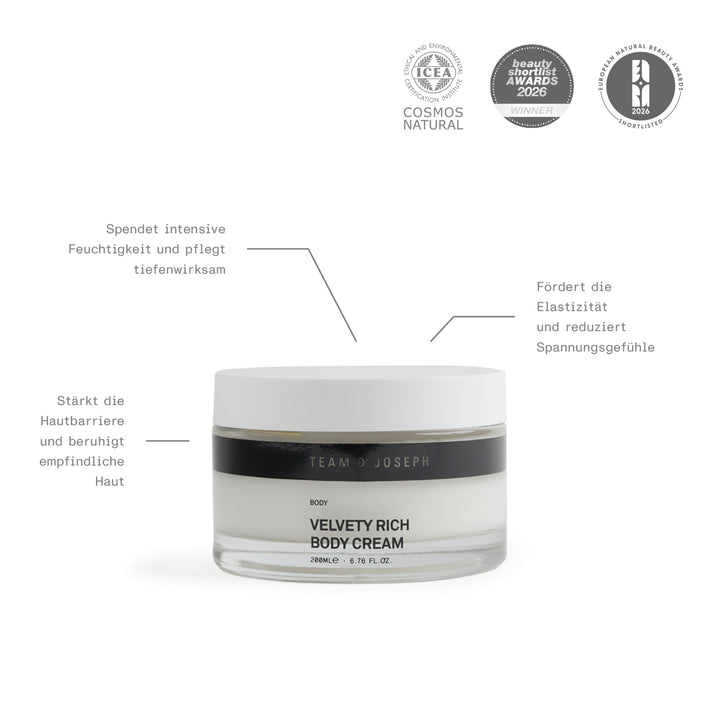 Velvety Rich Body Cream - mehrfach ausgezeichnet
