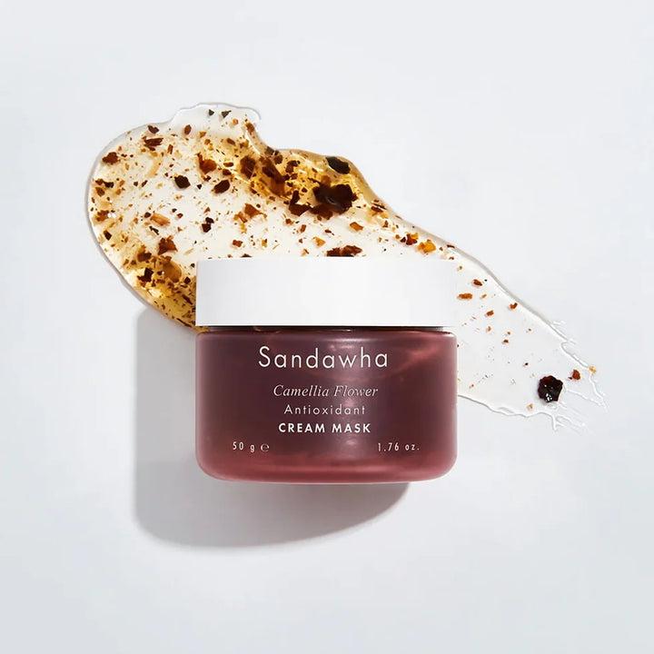 Sandawha Texture de masque crème antioxydant à la fleur de camélia