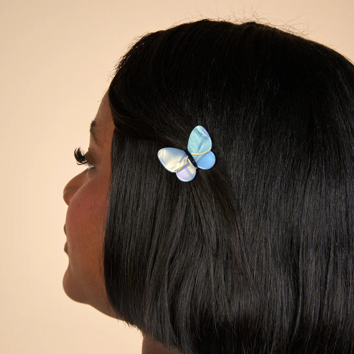 Lavender Butterfly Hair Clip von Coucou Suzette - getragen im Haar