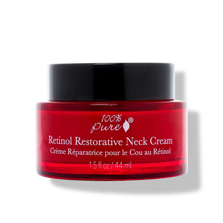 100% Pure Crema reparadora para el cuello con retinol