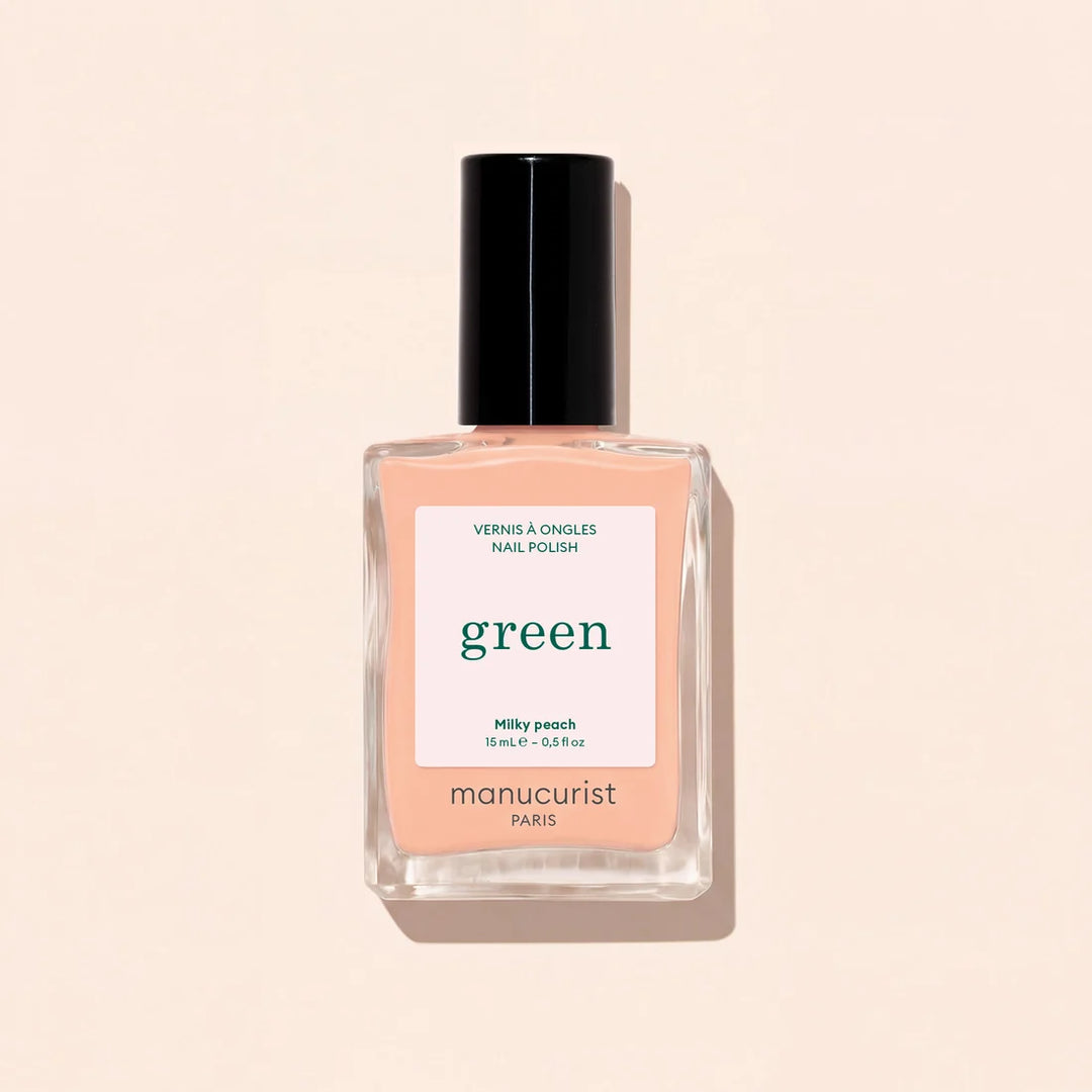 Manucurist Milky Peach pfirsichfarbener Nude Nagellack - aus der Green Reihe
