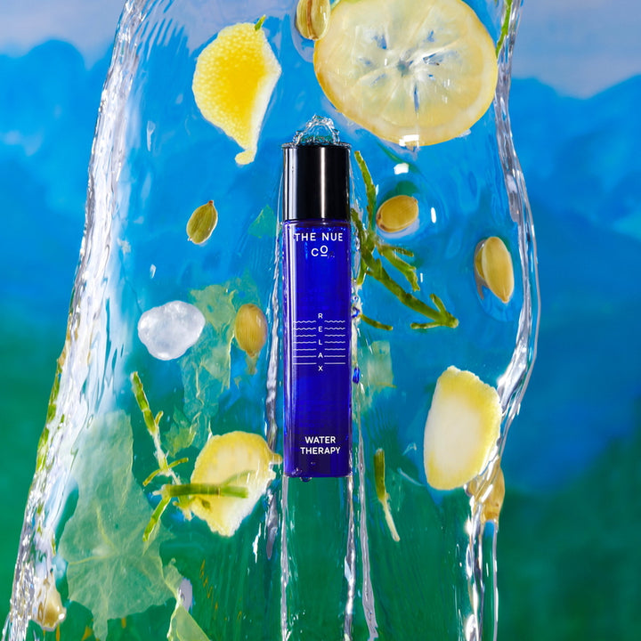 The Nue Co. Water Therapy Travelsize mood with lemons