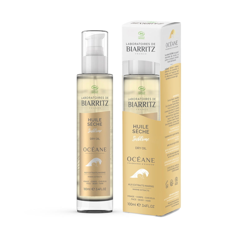 Organic Océane Dry Oil with packaging