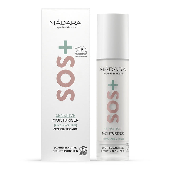 SOS+ Sensitive Moisturizer with packaging