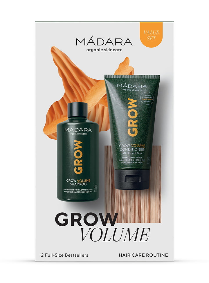 Mádara Grow Volume Hair Care Bestseller Set Value Set