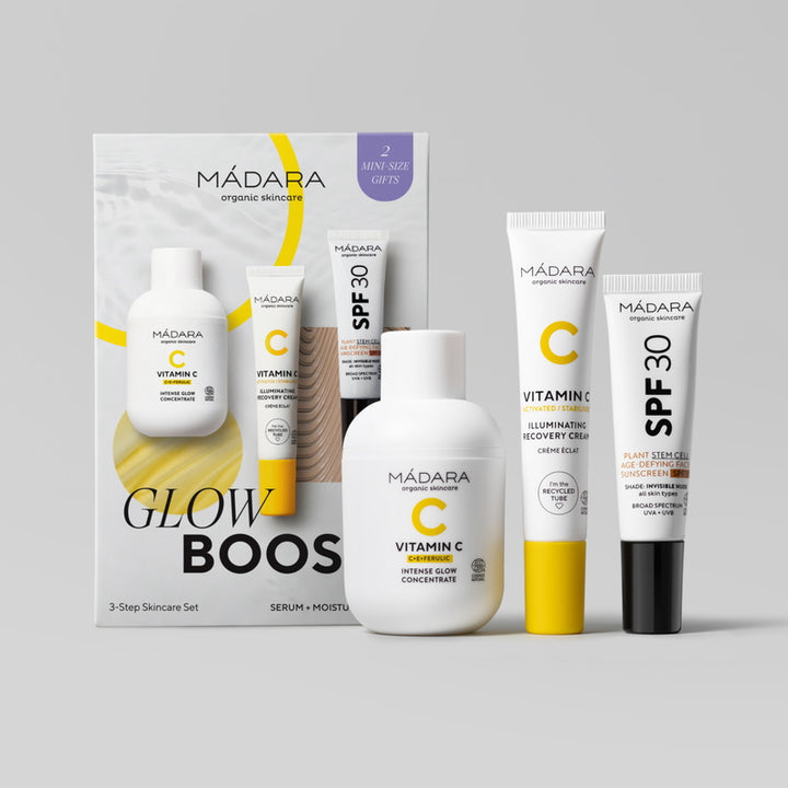 Glow Boost Set per la cura della pelle in 3 fasi Mood