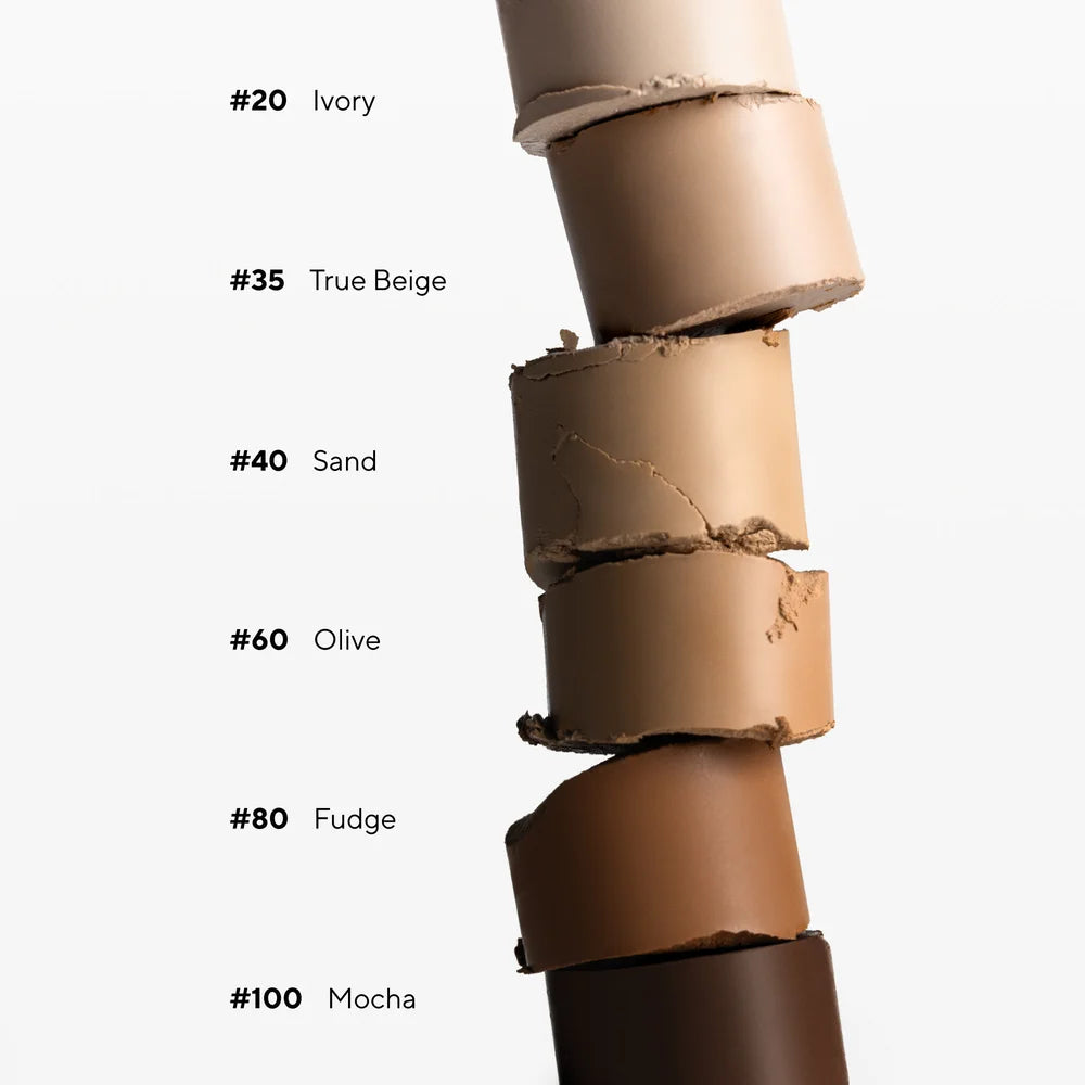 Nuancenübersicht des MÁDARA Tinted Ceramide CC Stick SPF30