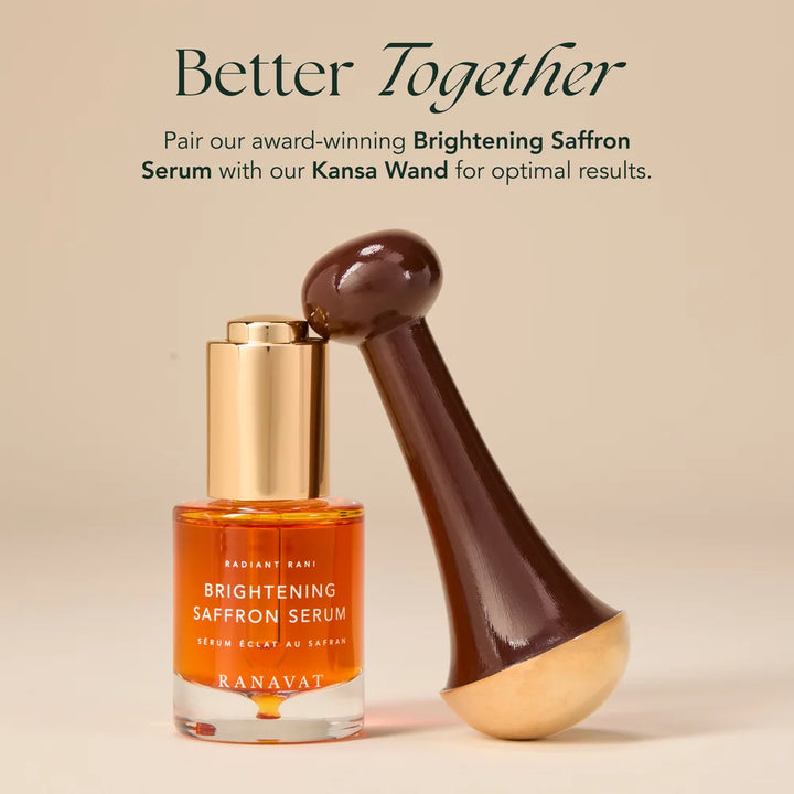 Kansa Wand - passt zu Brigthening Saffron Serum