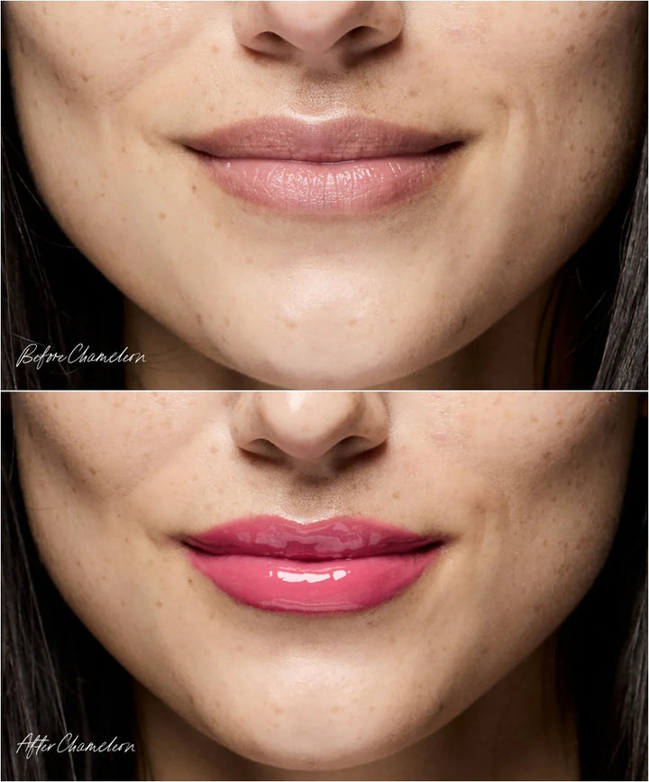 RMS Beauty Legendary Lip Oil - Chameleon - Before and After Bild