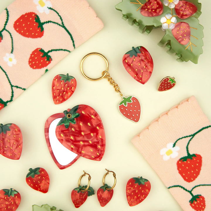 Strawberry Plant Socks von Coucou Suzette - Erdbeerkollektion