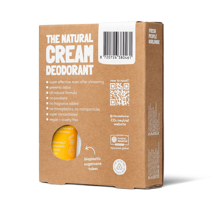 Nuud Deodorant Family Pack Packaging backside