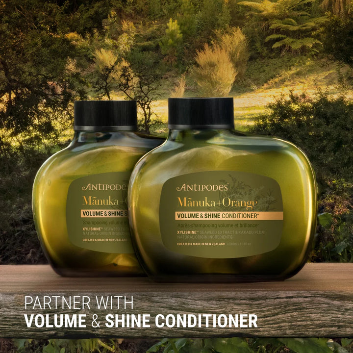 Antipodes Mānuka + Orange Volume & Shine Shampoo und Conditioner