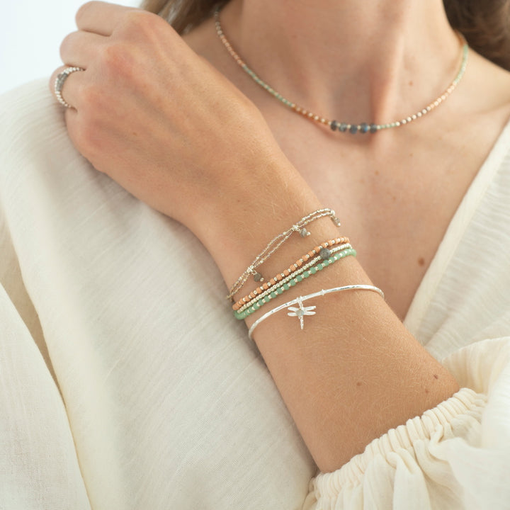 Modèle de bracelet couleur argent Labradorite Honor
