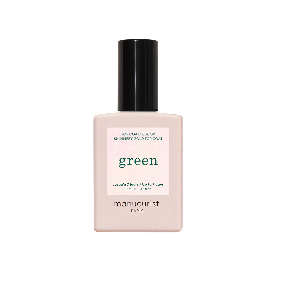 Top Coat mit Pailletten gold von Manucurist