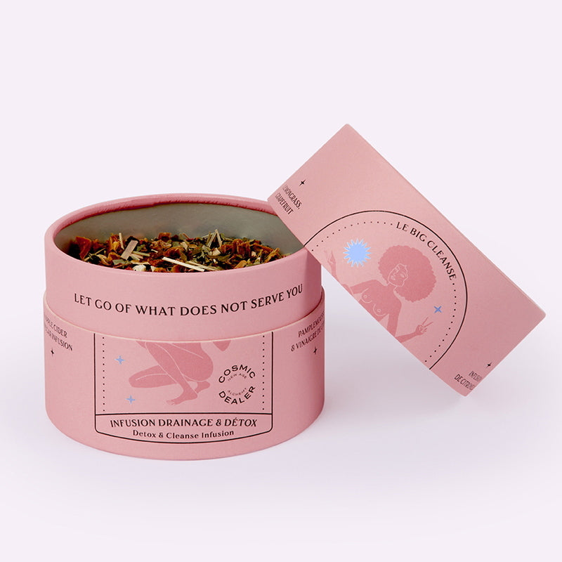 Té de hierbas ayurvédico - Caja de té abierta Detox