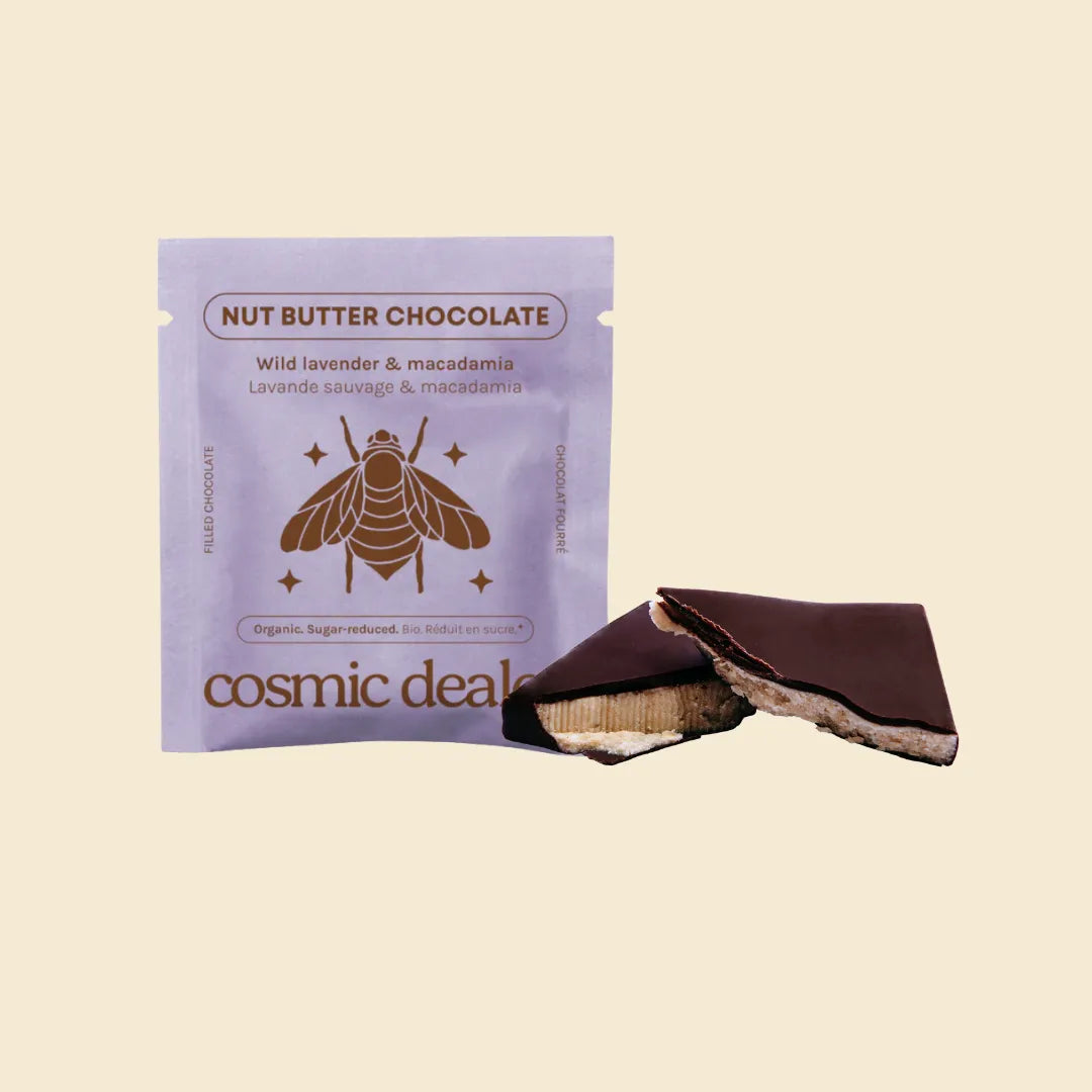 Cosmic Dealer Wild Lavender & Macadamia Chakra Chocolates mit Lavendel - Single Pack