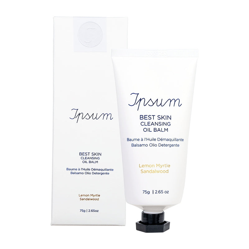 Ipsum Best Skin Bálsamo de aceite limpiador y embalaje.